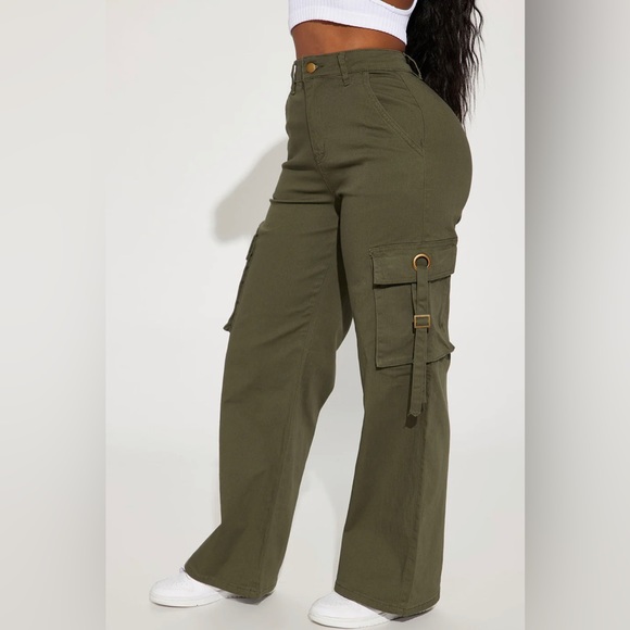 Rory Wide Leg Cargo Pants - Picture 2 of 4